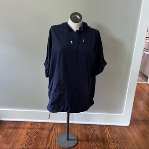 NWT Just my size navy pull over wind breaker